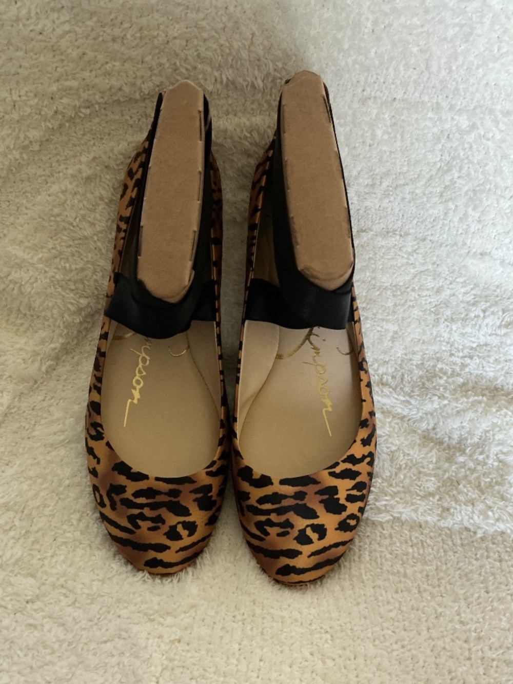 NIB Jessica Simpson Tiger Print Strappy ballet flat, size 8.5 - Picture 2 of 5